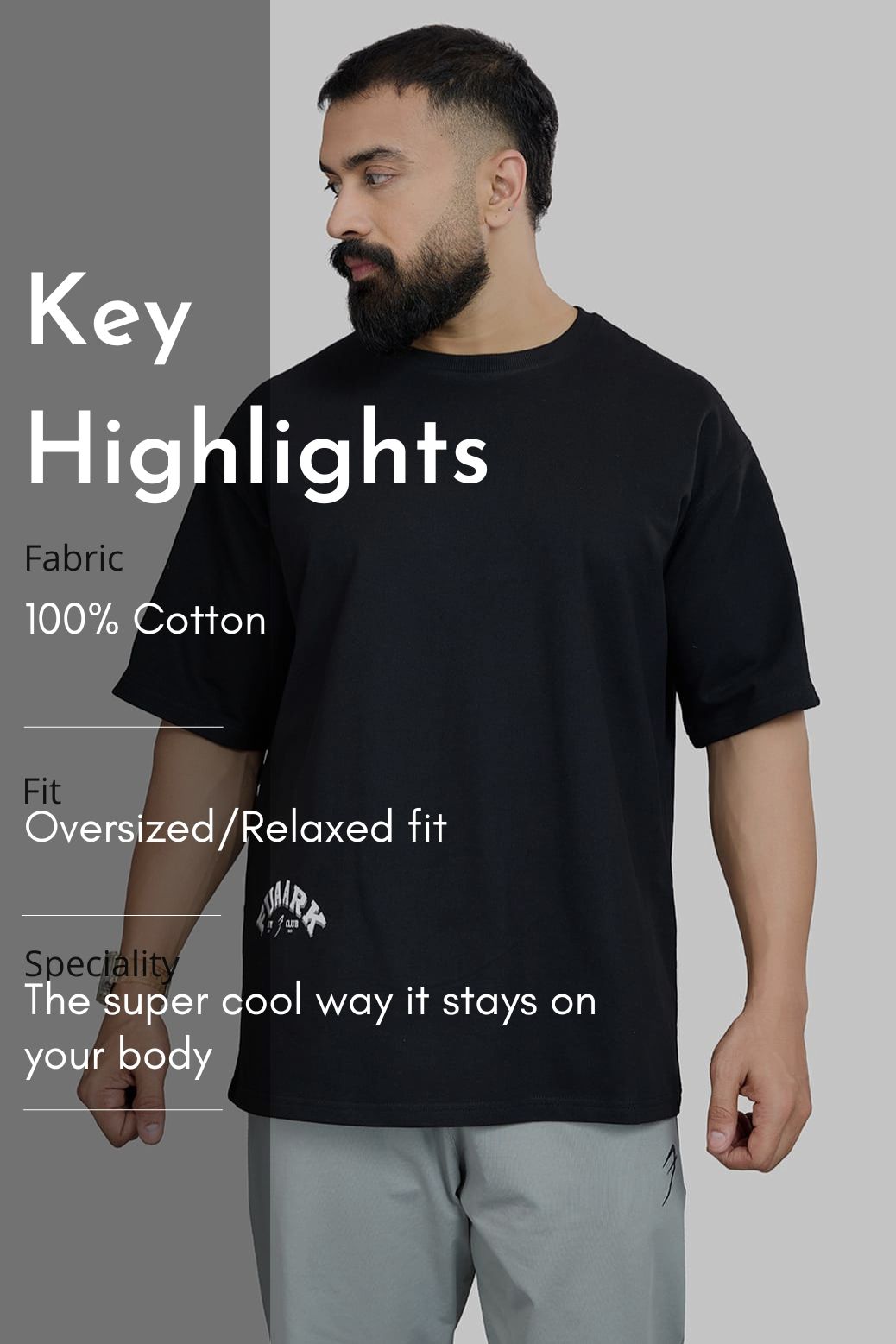 Bull Oversized T-shirt Black