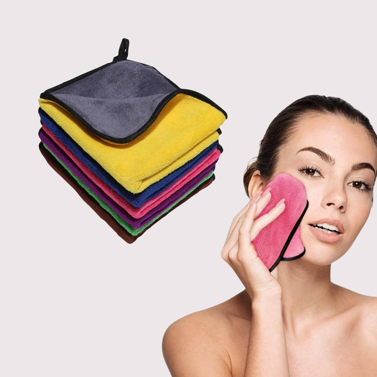 Microfiber Face Towel for Makeup Removal Cloth Hand Towel Eye Makeup Remover Pad | E20 - view 3