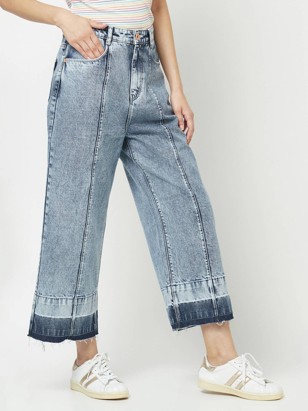 Women Blue Relaxed Fit Jeans | RF89 - view 4