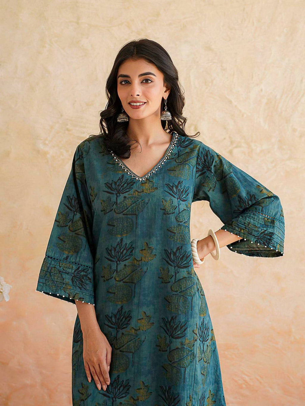 Green Printed Ultimate Kurta | U3S - view 2