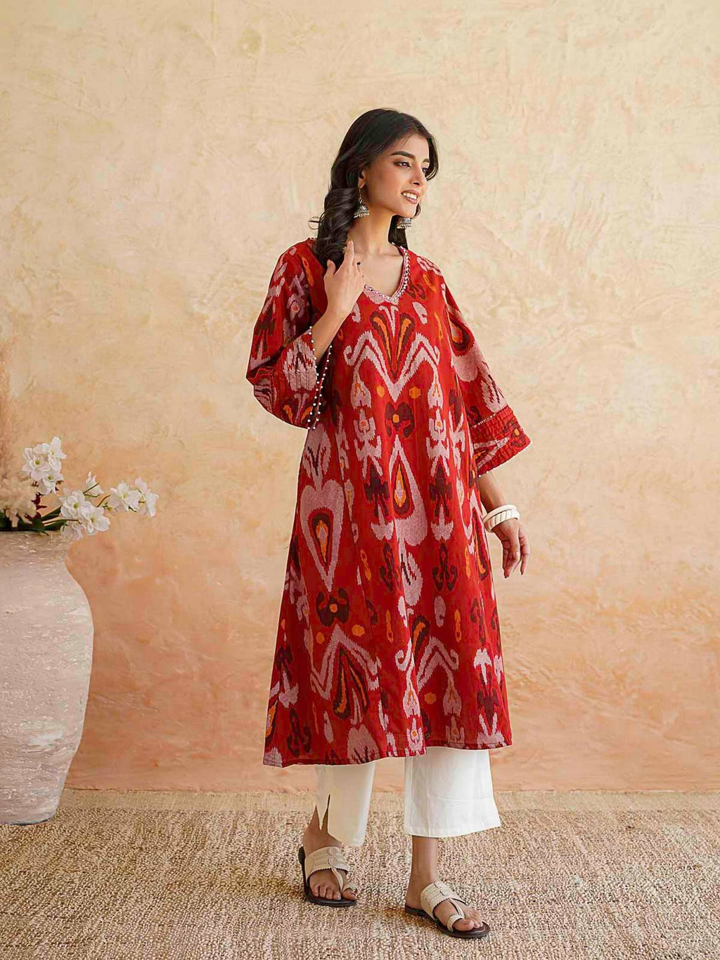 Green Printed Ultimate Kurta | KDG - view 11