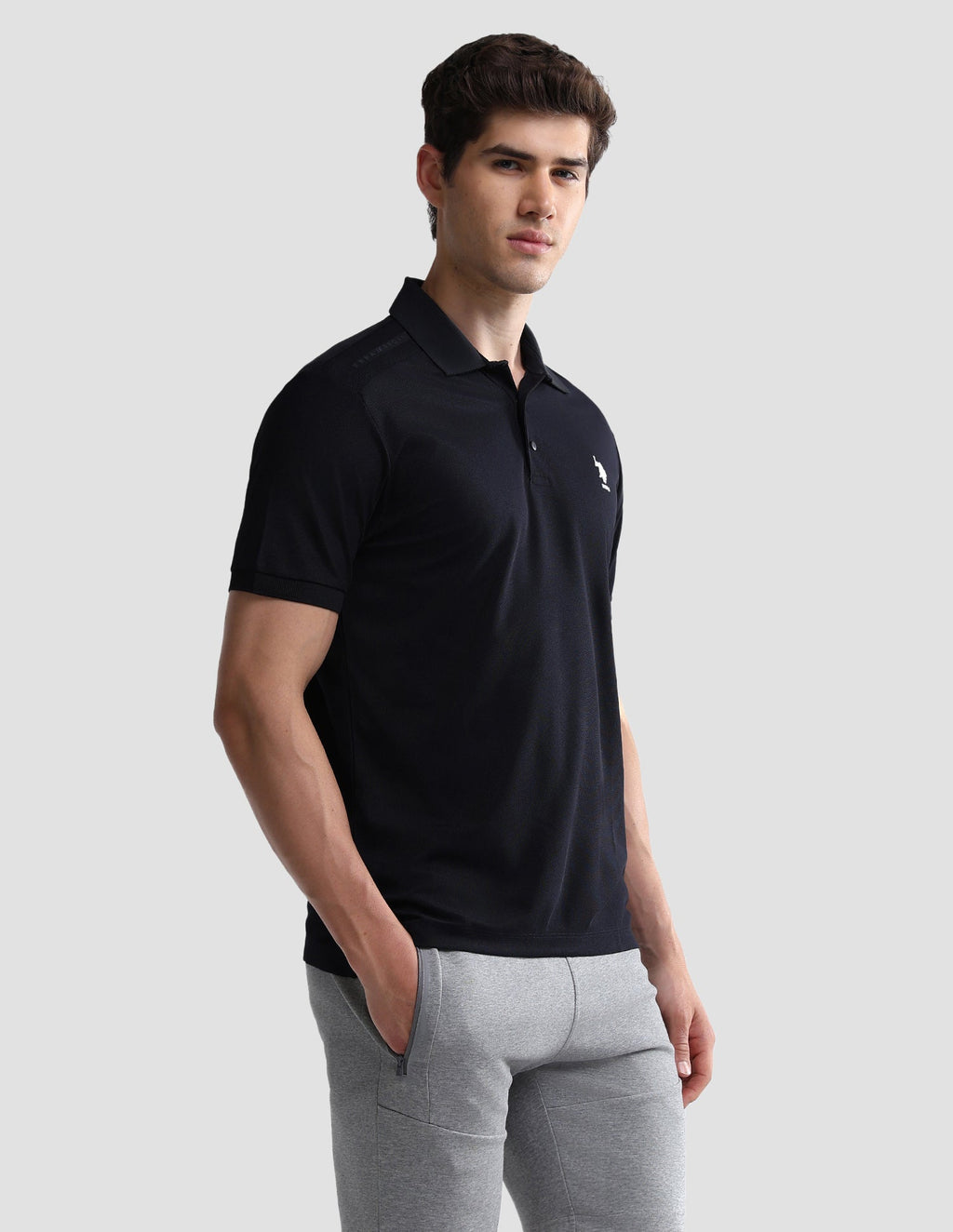 Solid Slim Fit Active Polo Shirt USP0