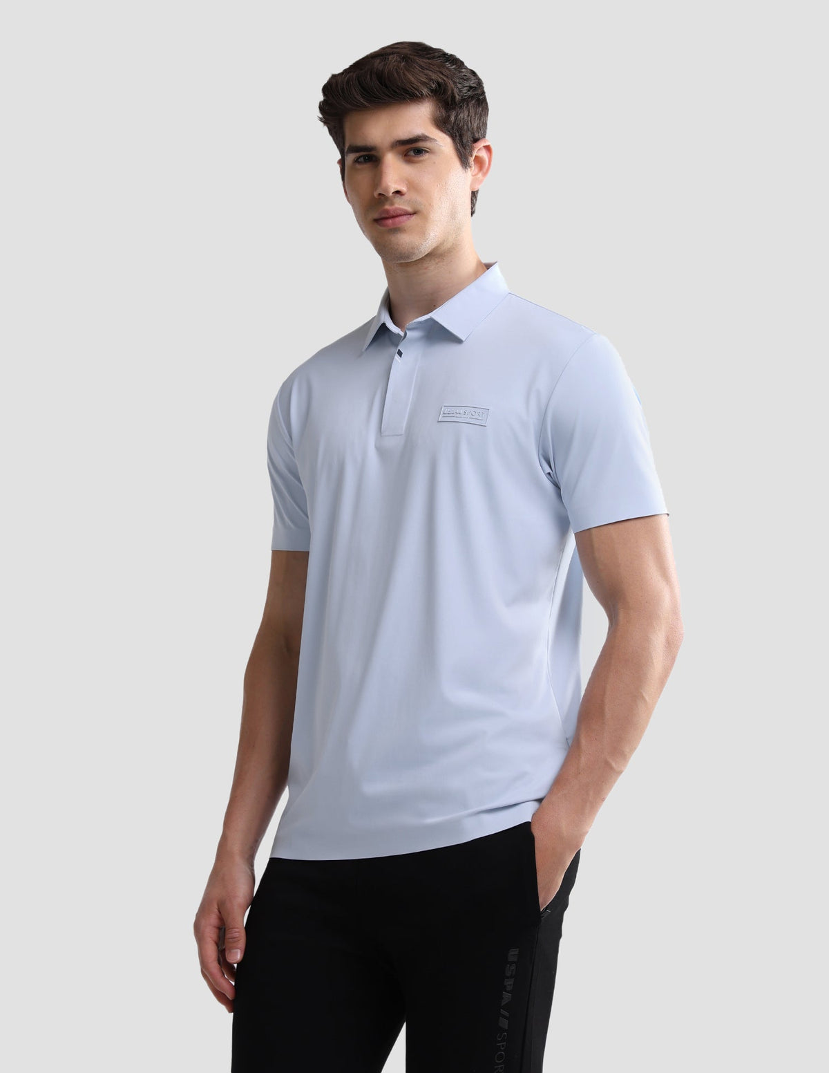 Solid Slim Fit Active Polo Shirt USP0