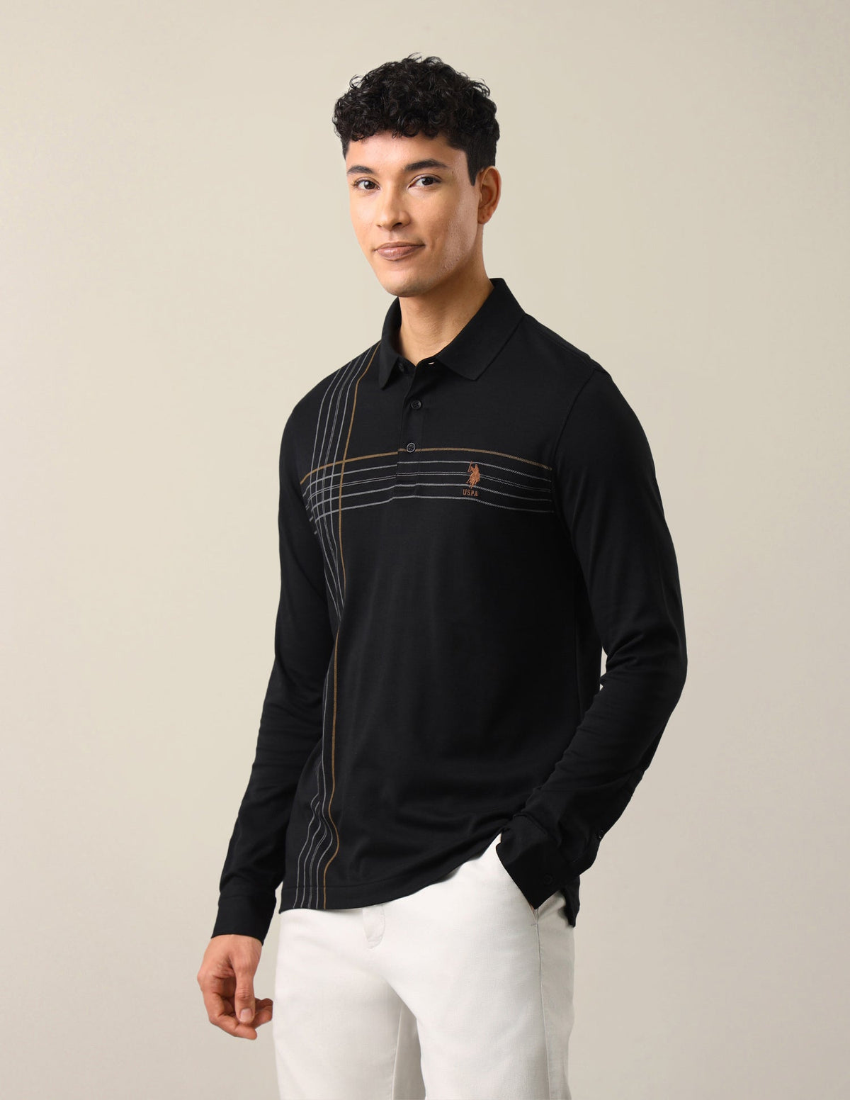 Solid Slim Fit Polo Shirt USP0
