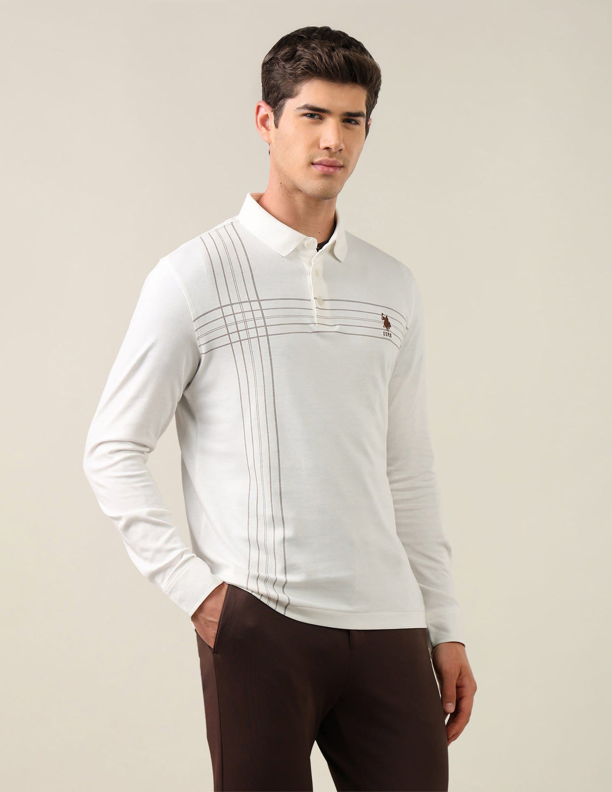 Solid Slim Fit Polo Shirt USP0