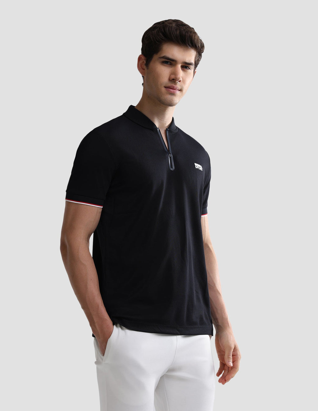 Solid Slim Fit Active Polo Shirt USP0