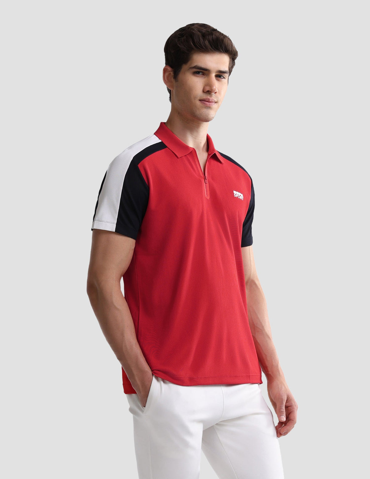 Solid Slim Fit Active Polo Shirt USP0