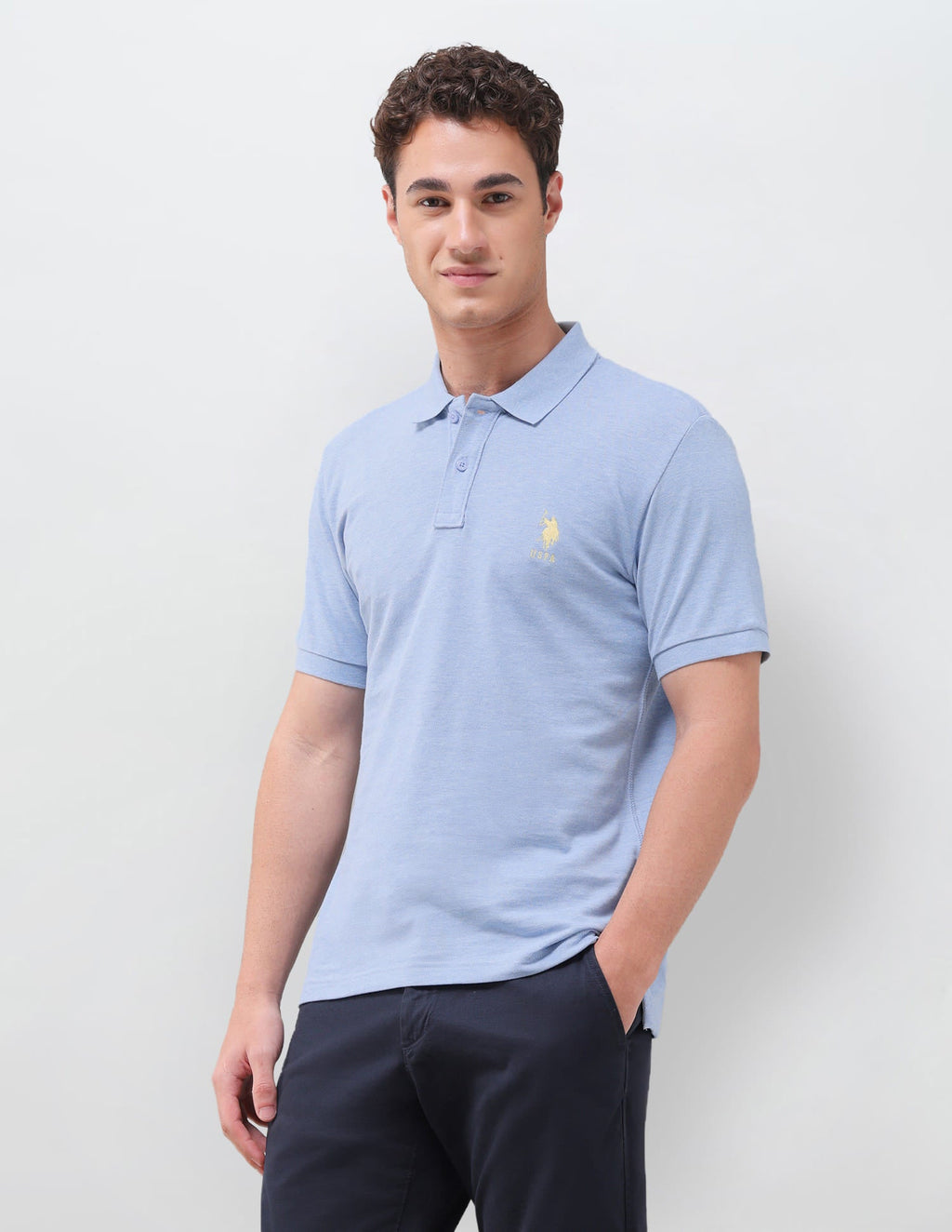 Solid Slim Fit Polo Shirt USP0