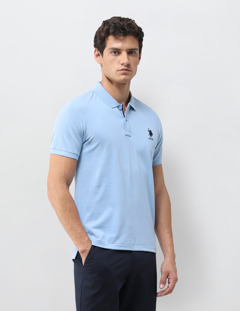 Solid Slim Fit Polo Shirt USP0