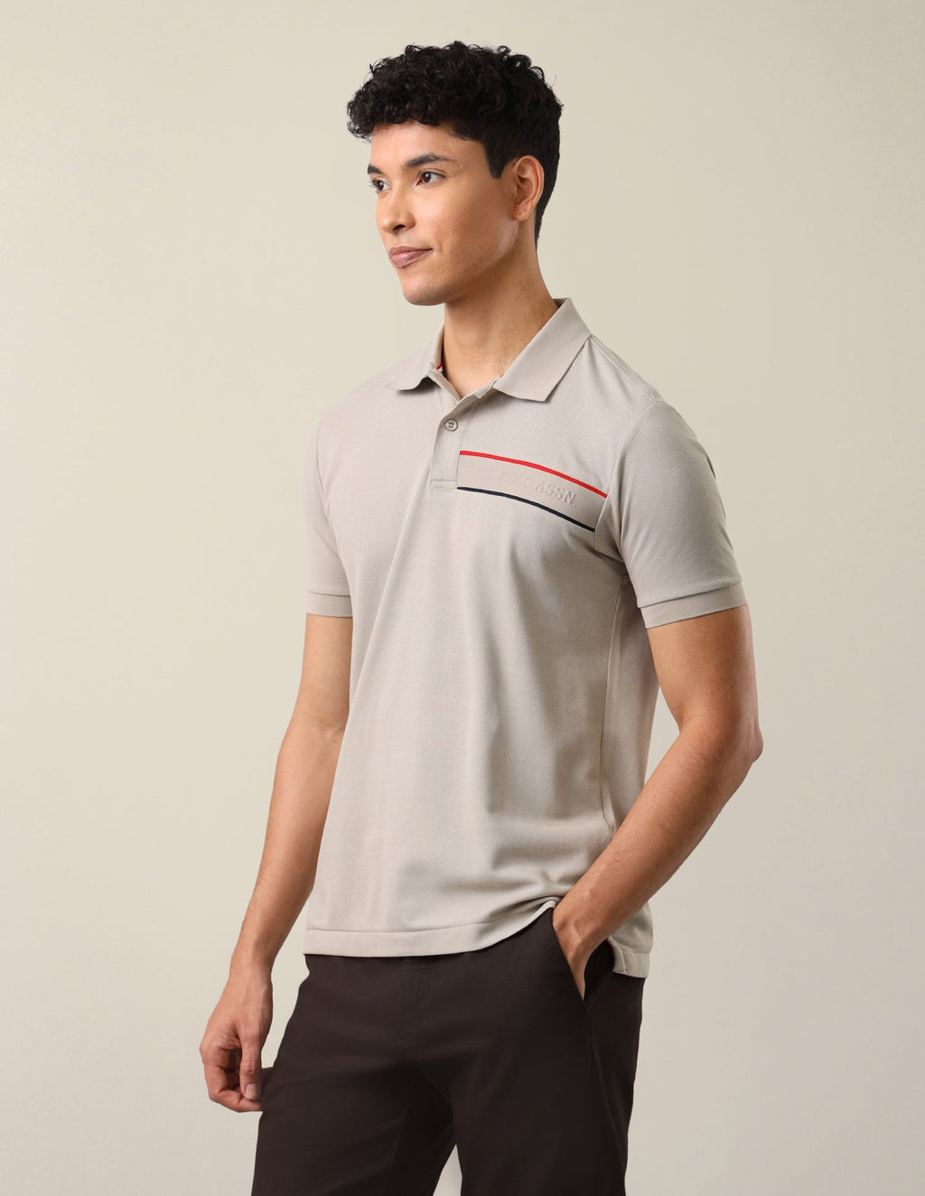 Solid Slim Fit Polo Shirt USP0
