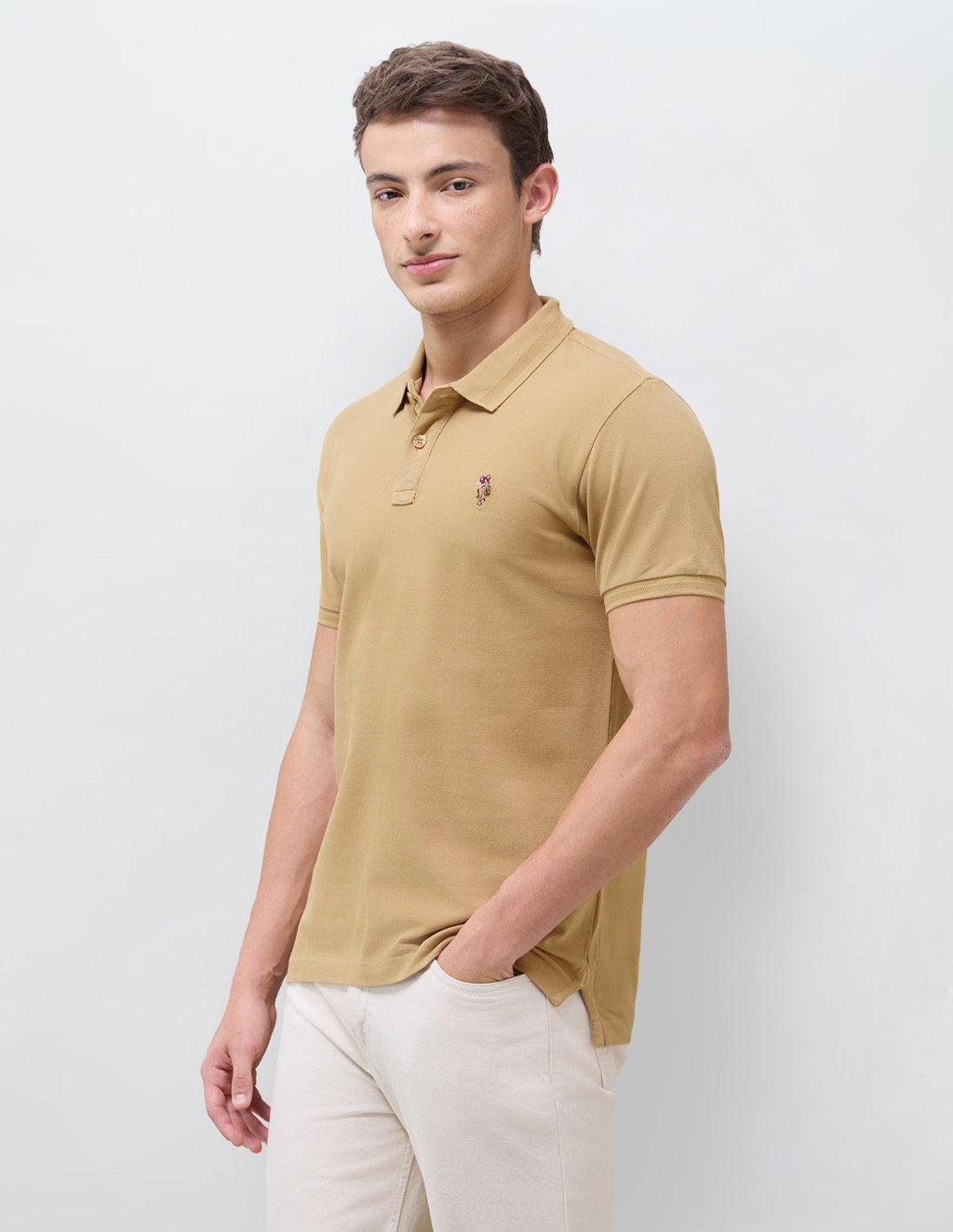 Solid Slim Fit Polo Shirt USP0