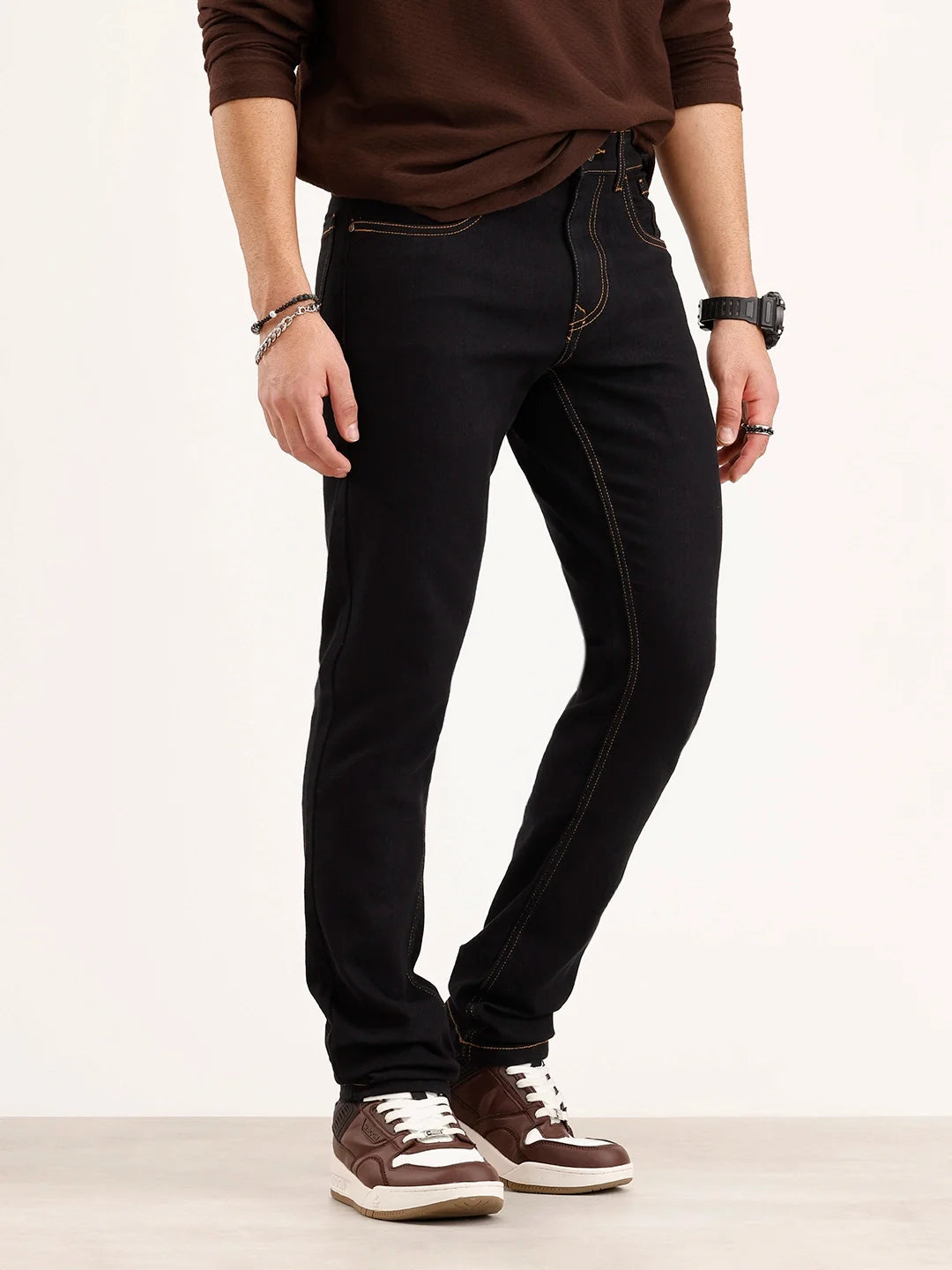 Slim Fit Denim Jeans | Black