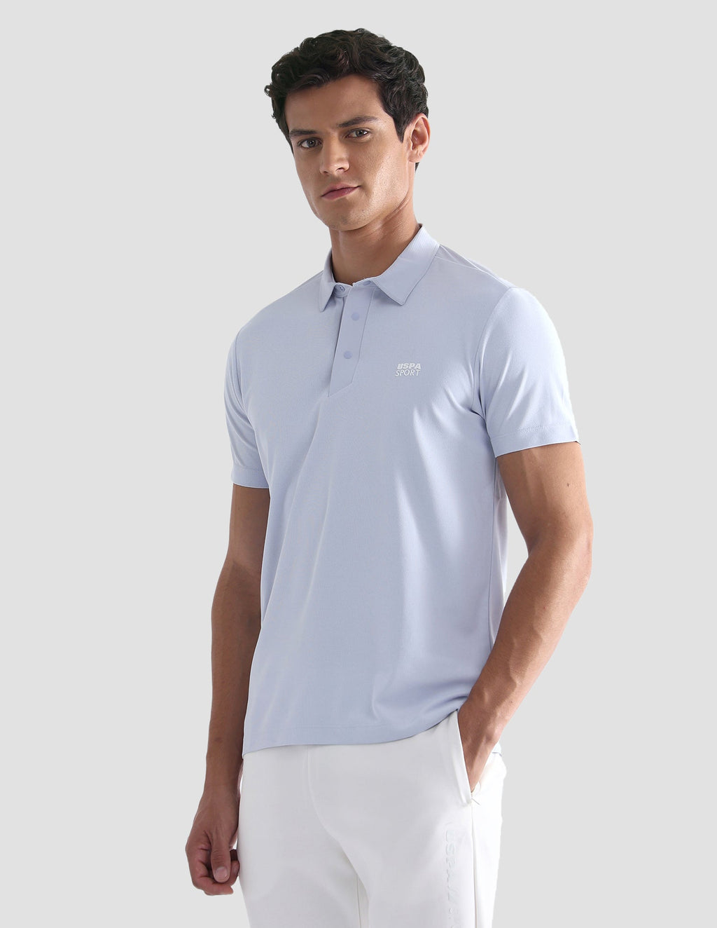 Solid Slim Fit Active Polo Shirt USP0