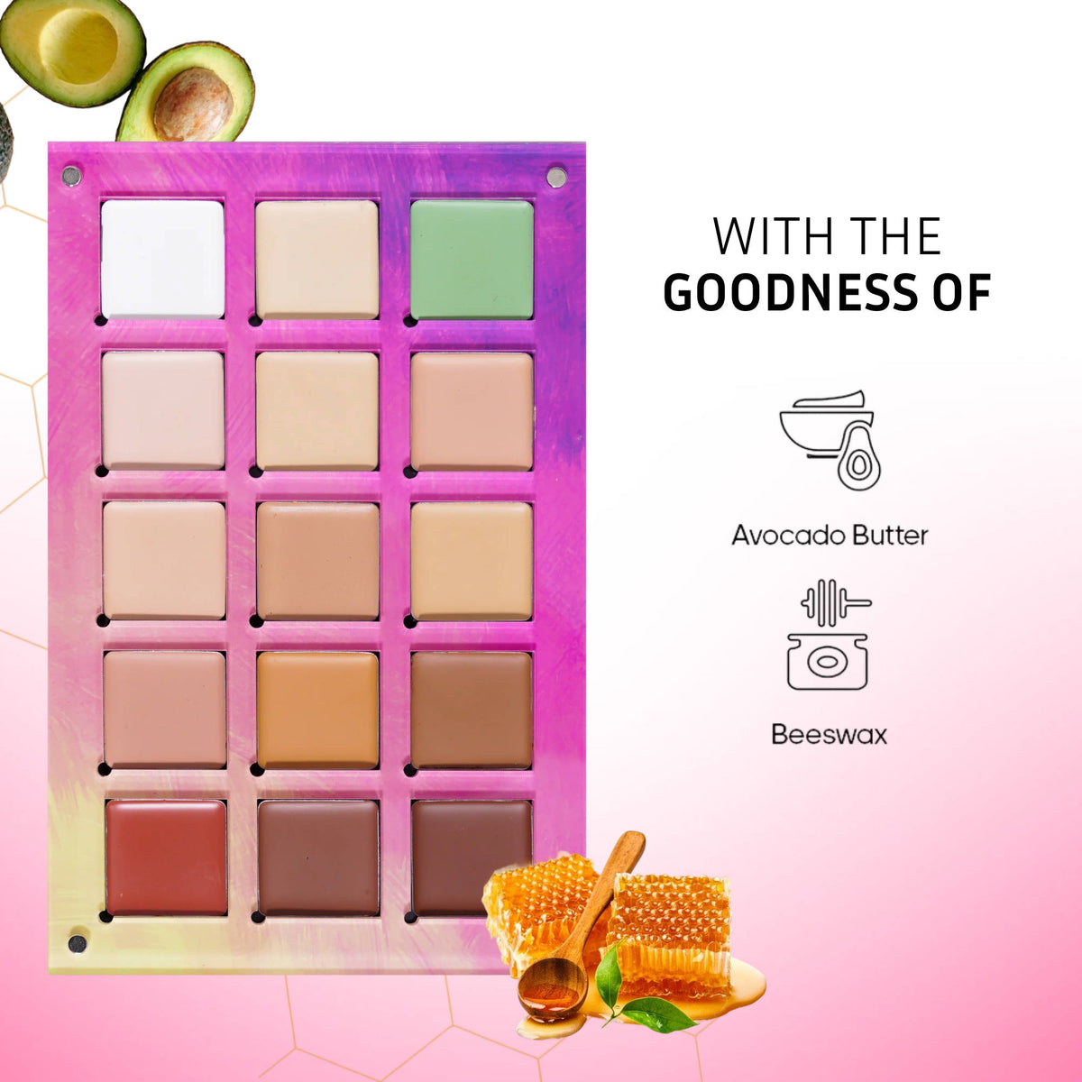 Beauty Concealer, Colour Corrector & Contour Palette | F14 - view 4