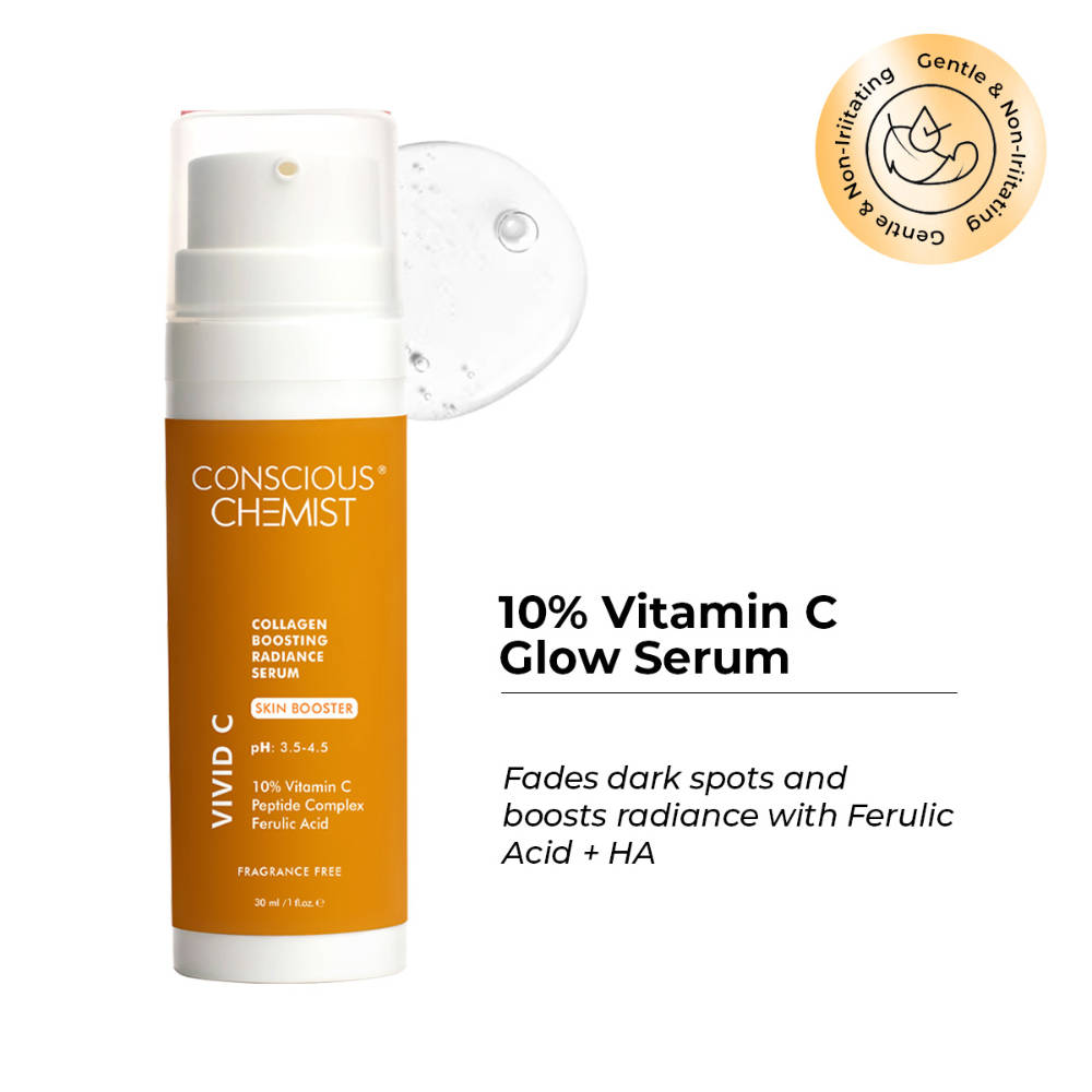 10% Vitamin C Face Serum (Advanced) With Peptiide Complex For Glowing Skin | Z8 - view 1