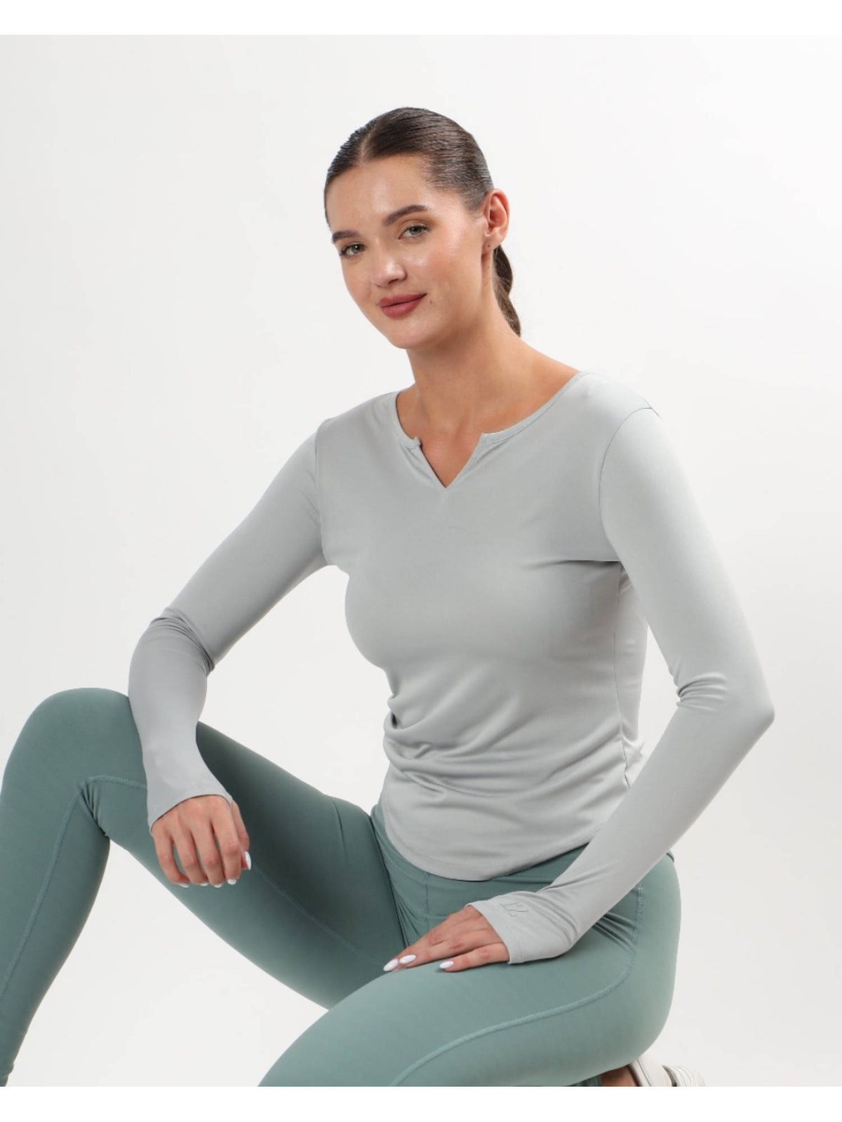 Full Sleeves Light Weight Sports Sea Green T-Shirt | TT89 - view 1