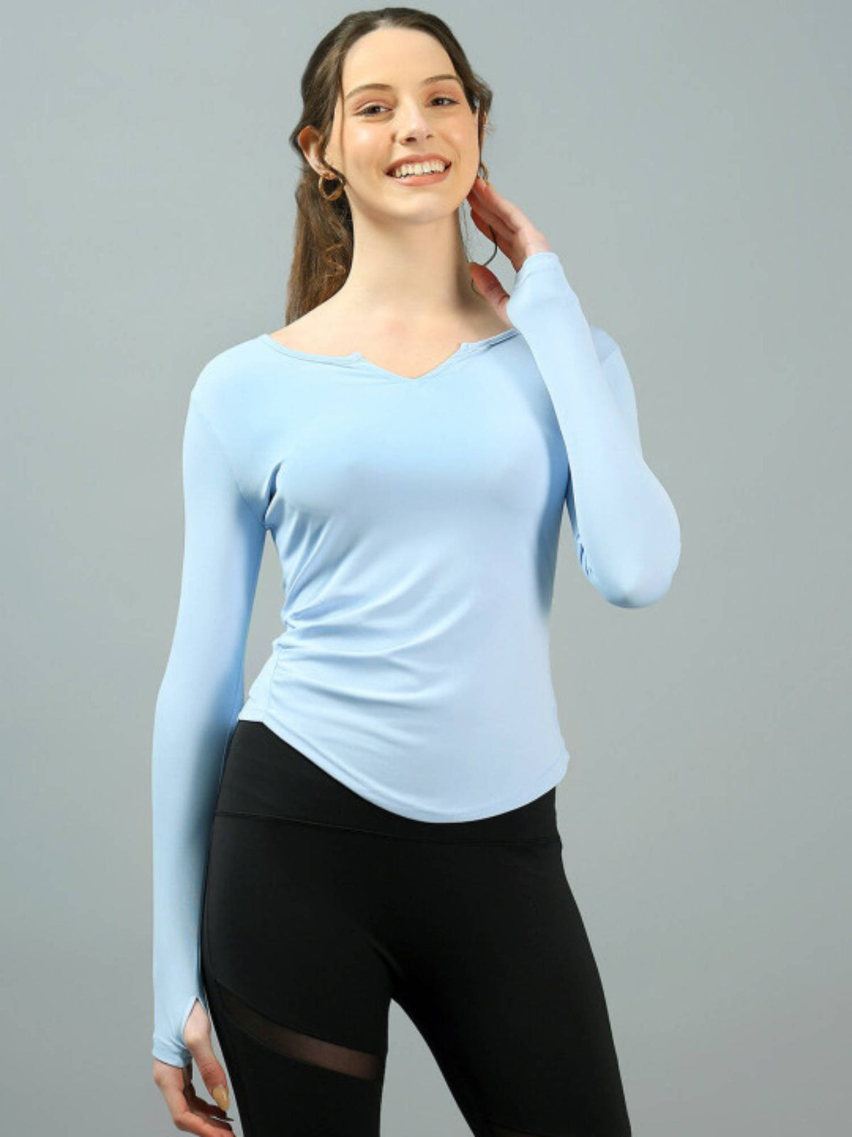 Full Sleeves Light Weight Sports Sea Green T-Shirt | TT89 - view 17