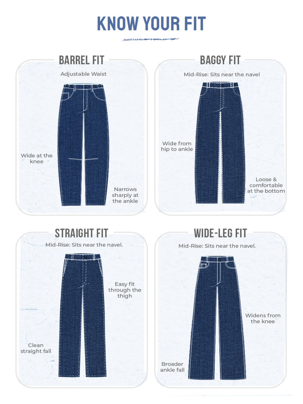 Wide-Leg Denim: Icy Drip Blue Jeans | WL90 - view 8
