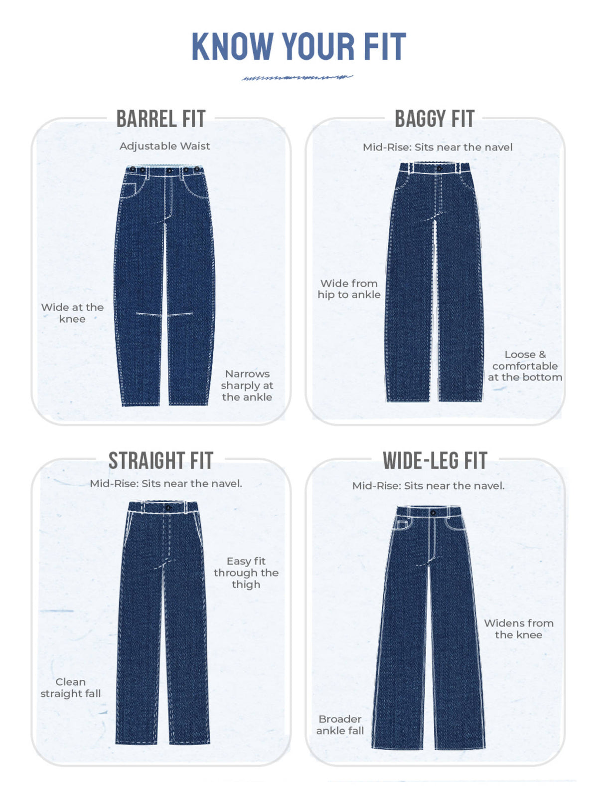 Wide-Leg Denim: Icy Drip Blue Jeans | WL90 - view 8