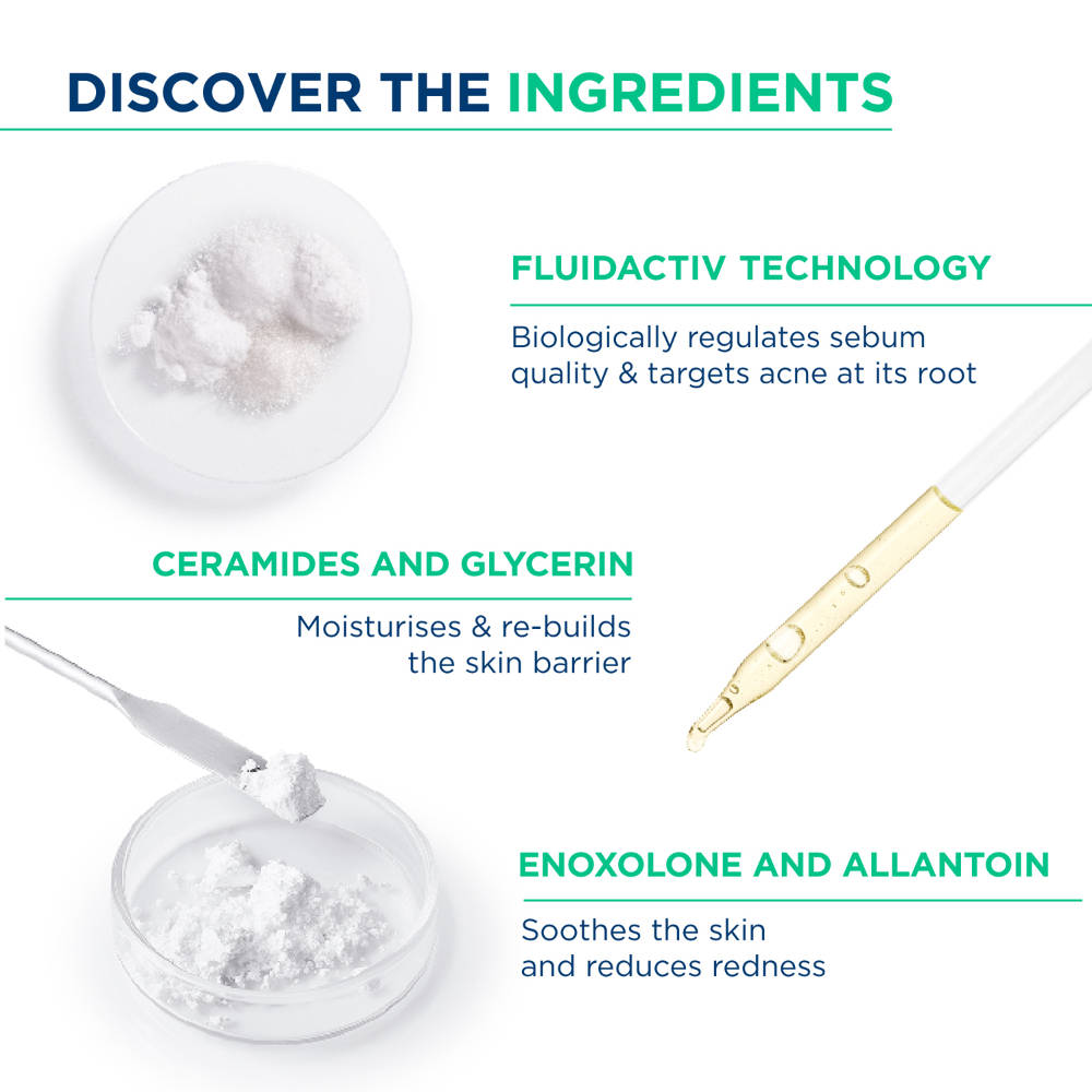 Moisturizer Sebium Hydra for Oily, Acne-Prone Skin with Ceramides for 24H Hydration | B20 - view 3