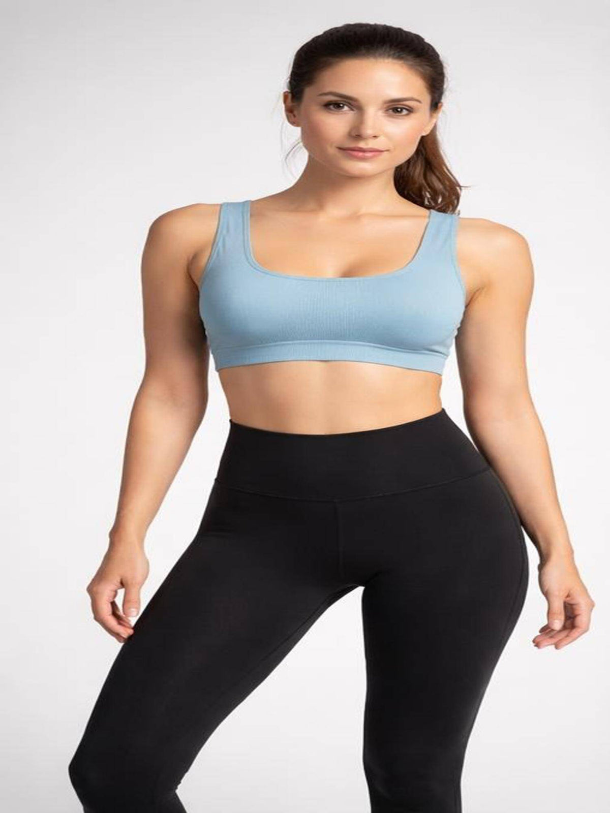 Women Grey Solid Sports Bra | sb09 - view 1