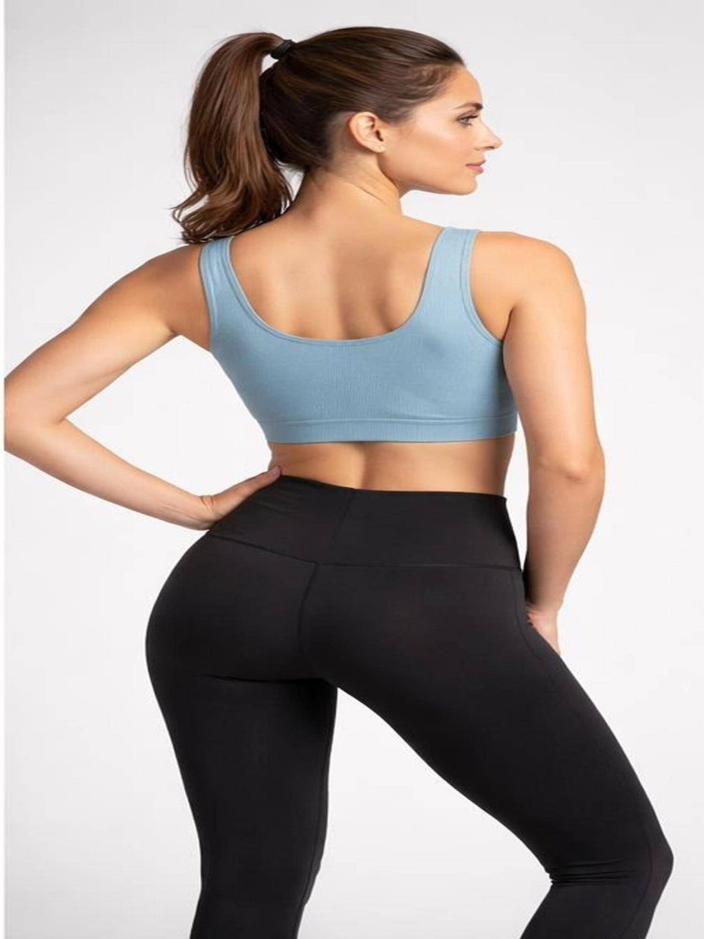 Women Grey Solid Sports Bra | sb09 - view 2