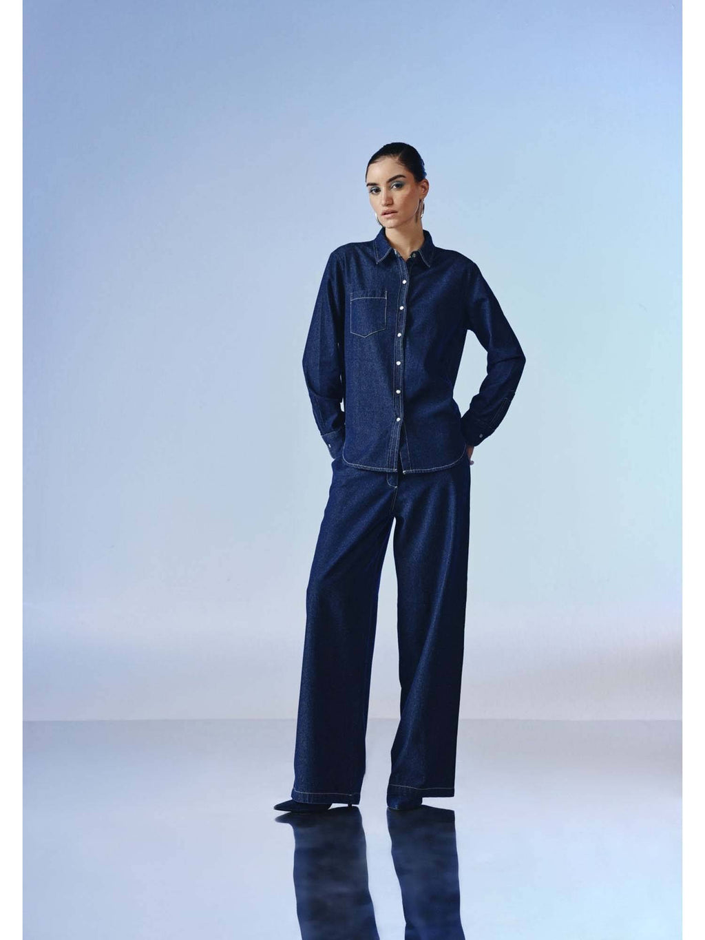 Echo Wide Denim Pant | RF89 - view 3