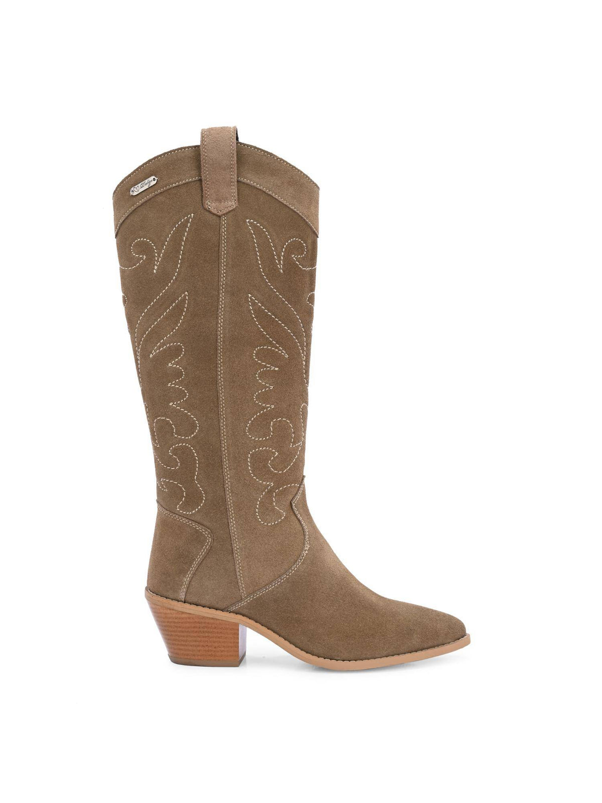 Women Beige Suede Leather Casual Boots | BT61 - view 2
