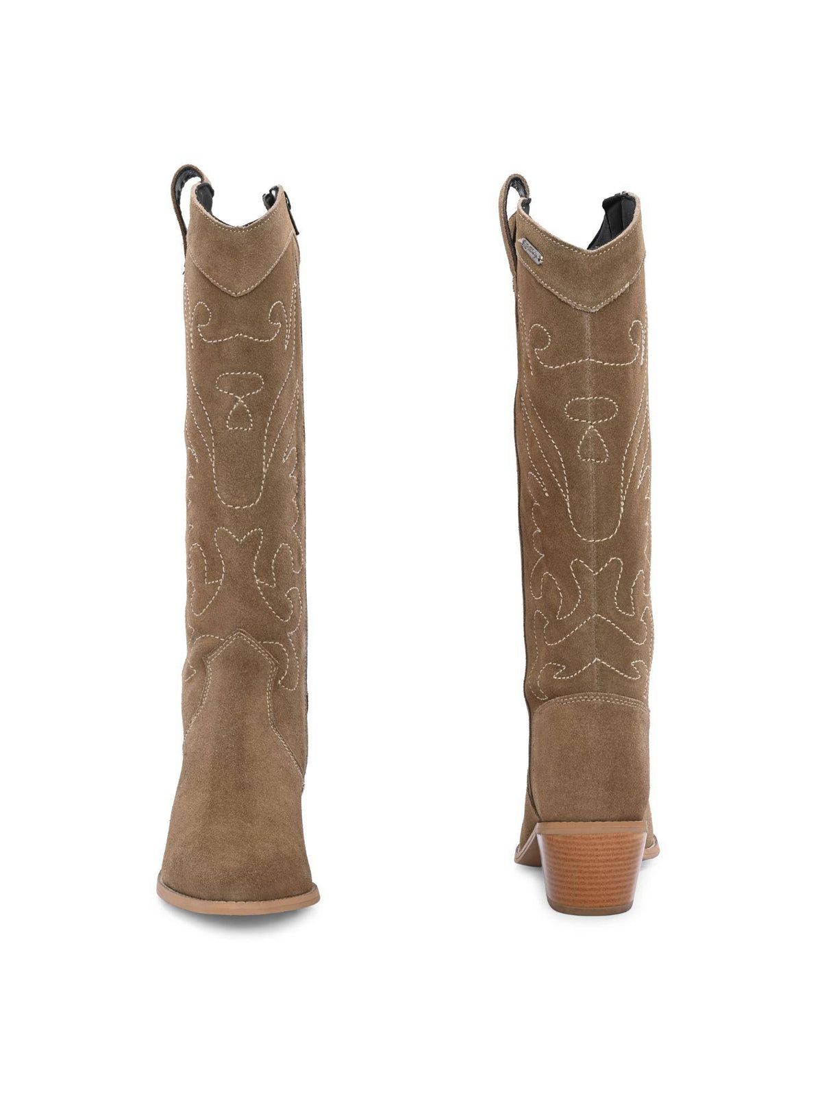 Women Beige Suede Leather Casual Boots | BT61 - view 5