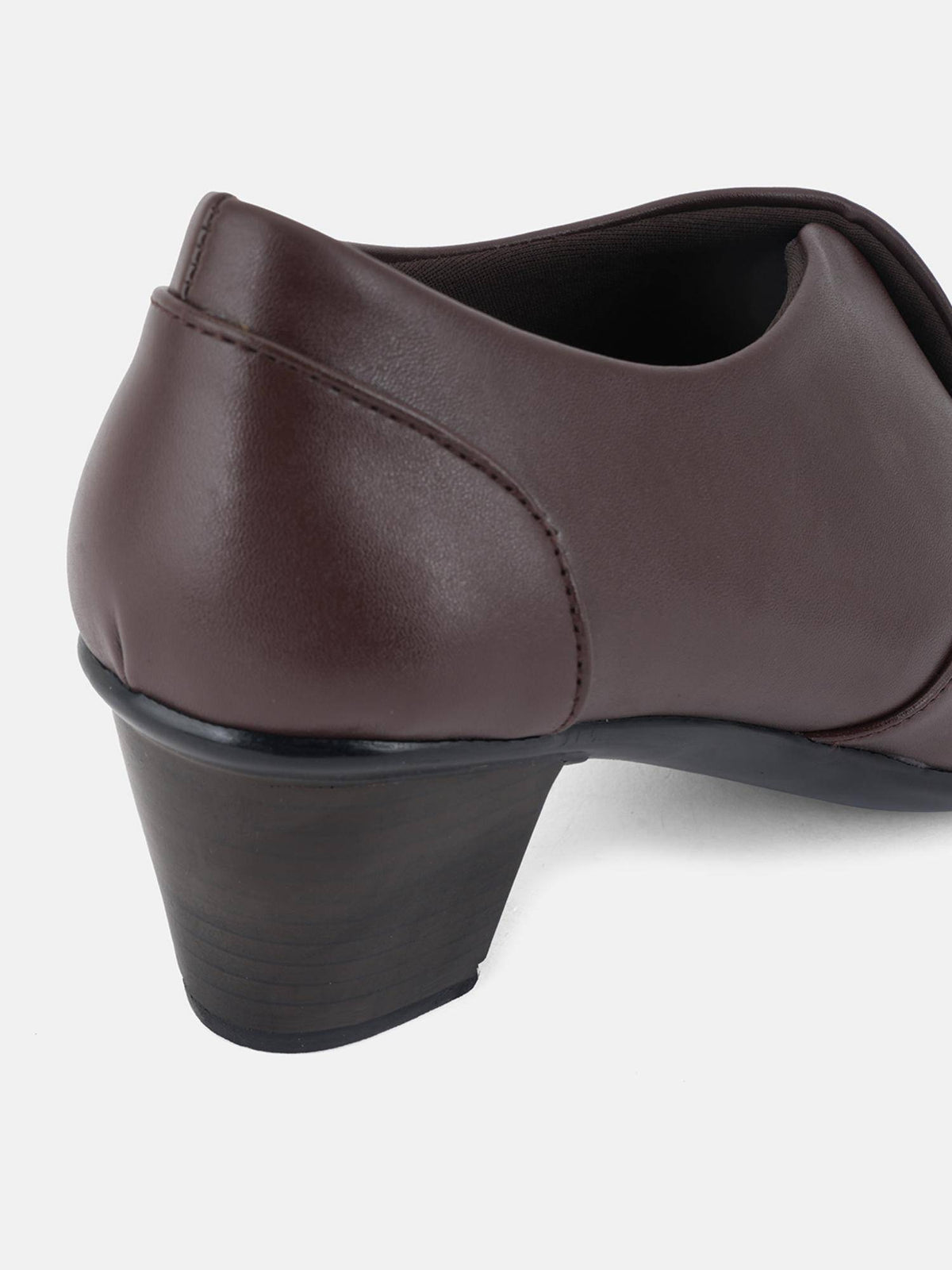 Women Comfortable Pump Heels - Brown | H78 - view 5