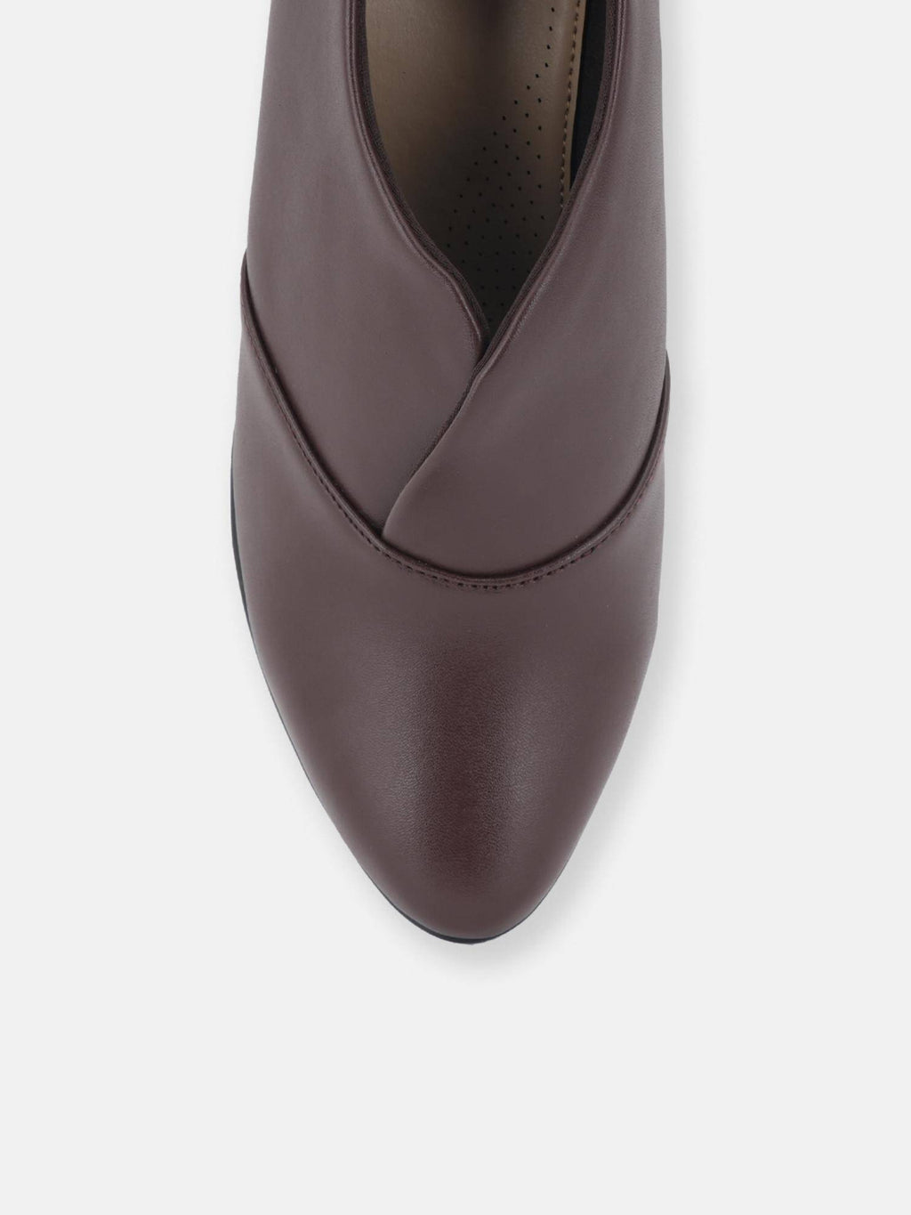 Women Comfortable Pump Heels - Brown | H78 - view 7