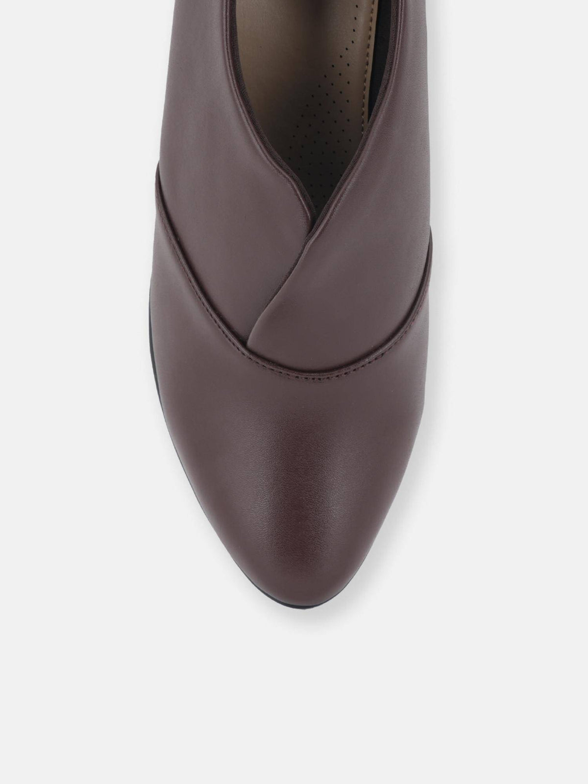Women Comfortable Pump Heels - Brown | H78 - view 7