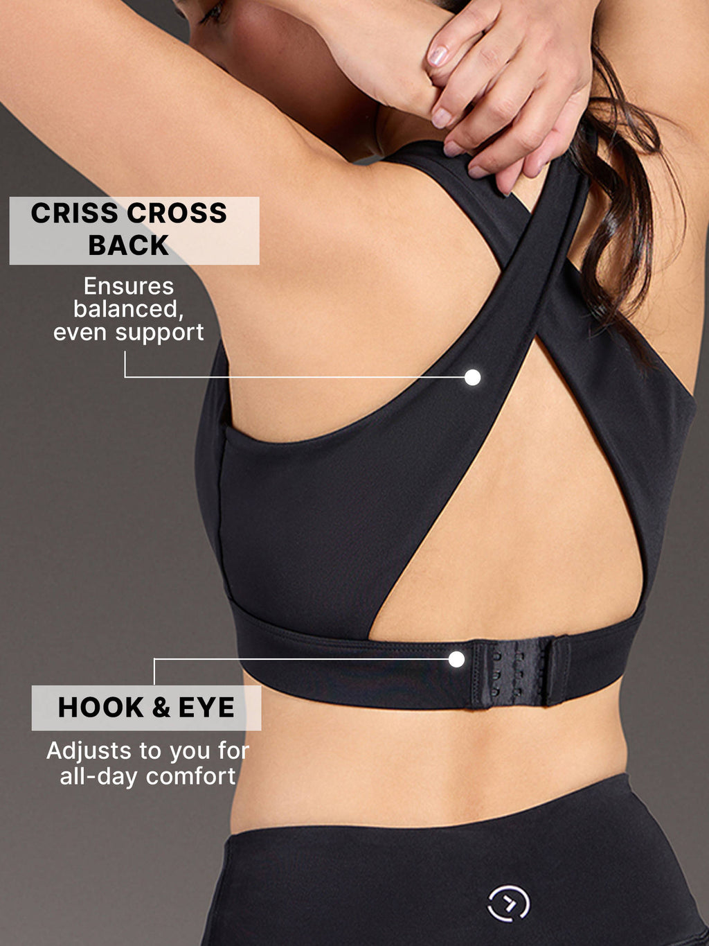 Luxe Crostini Full Coverage And High-Impact Sports Bra For Gym | sb09 - view 13
