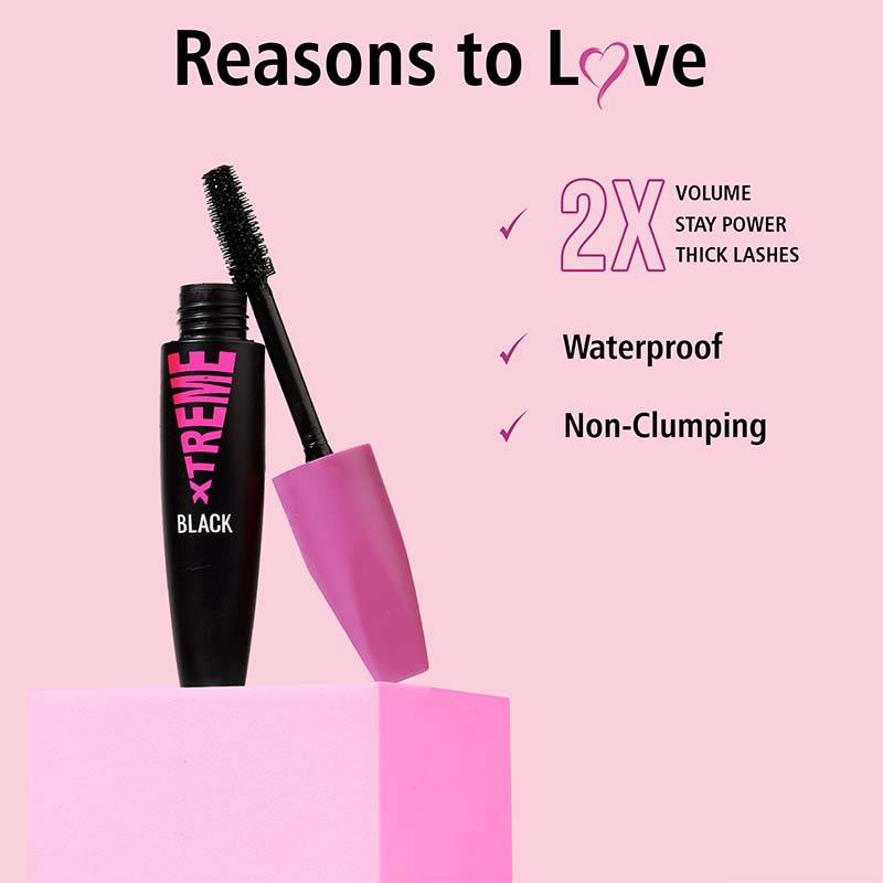 Xtreme Black Mascara Non-Clumping Water Proof - Black | E20 - view 5