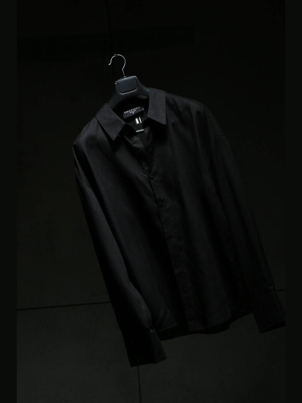 Black Linen Shirt | S67 - view 3
