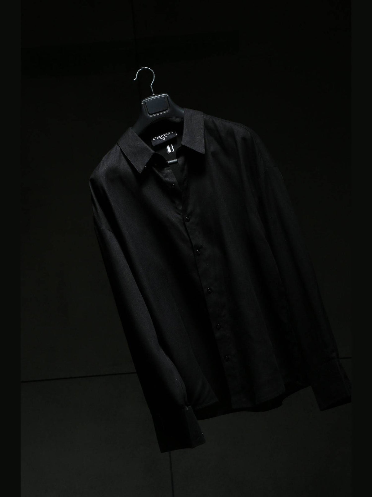 Black Linen Shirt | S67 - view 3