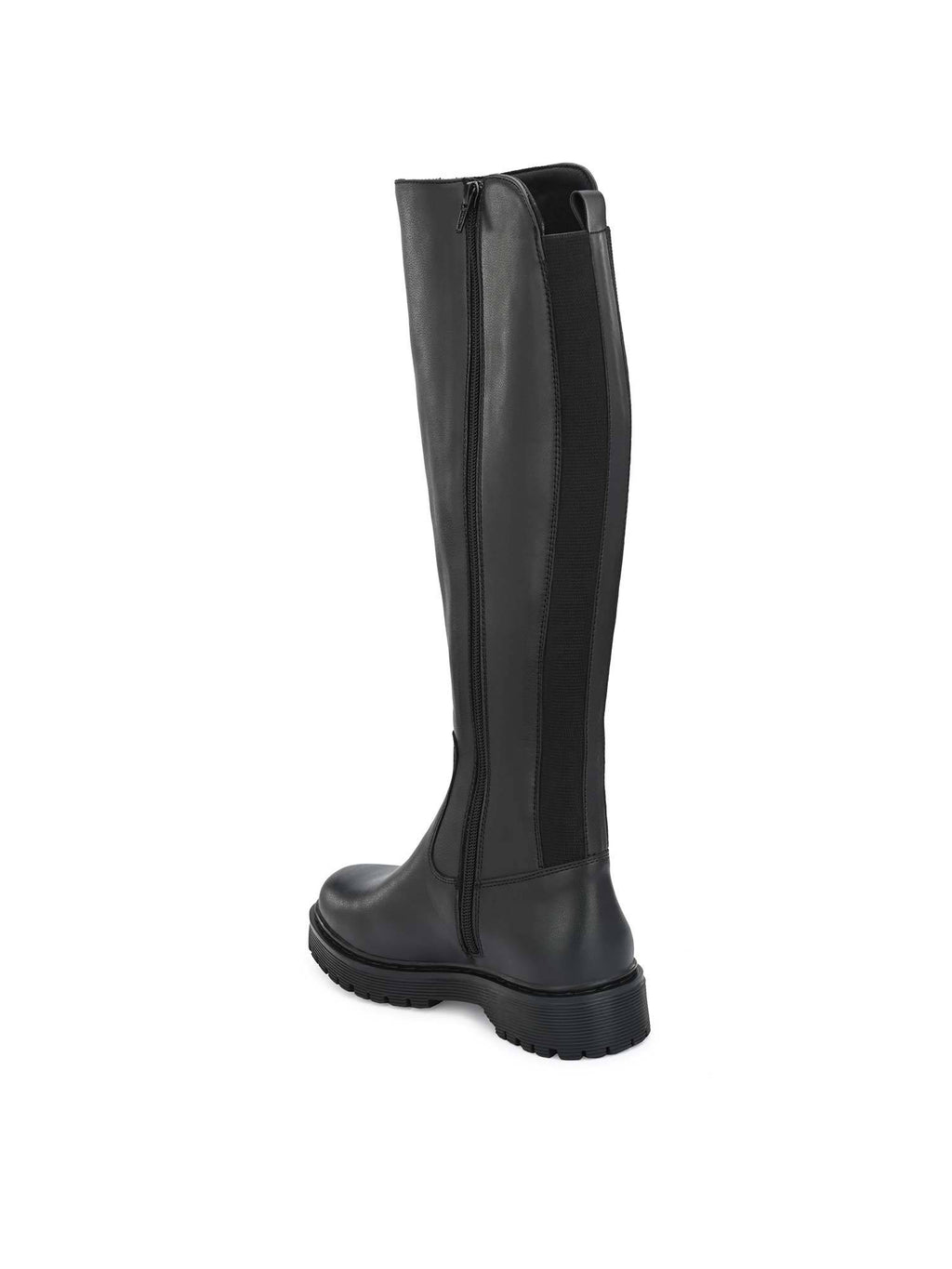 Black Solid Knee Boots | BT61 - view 4