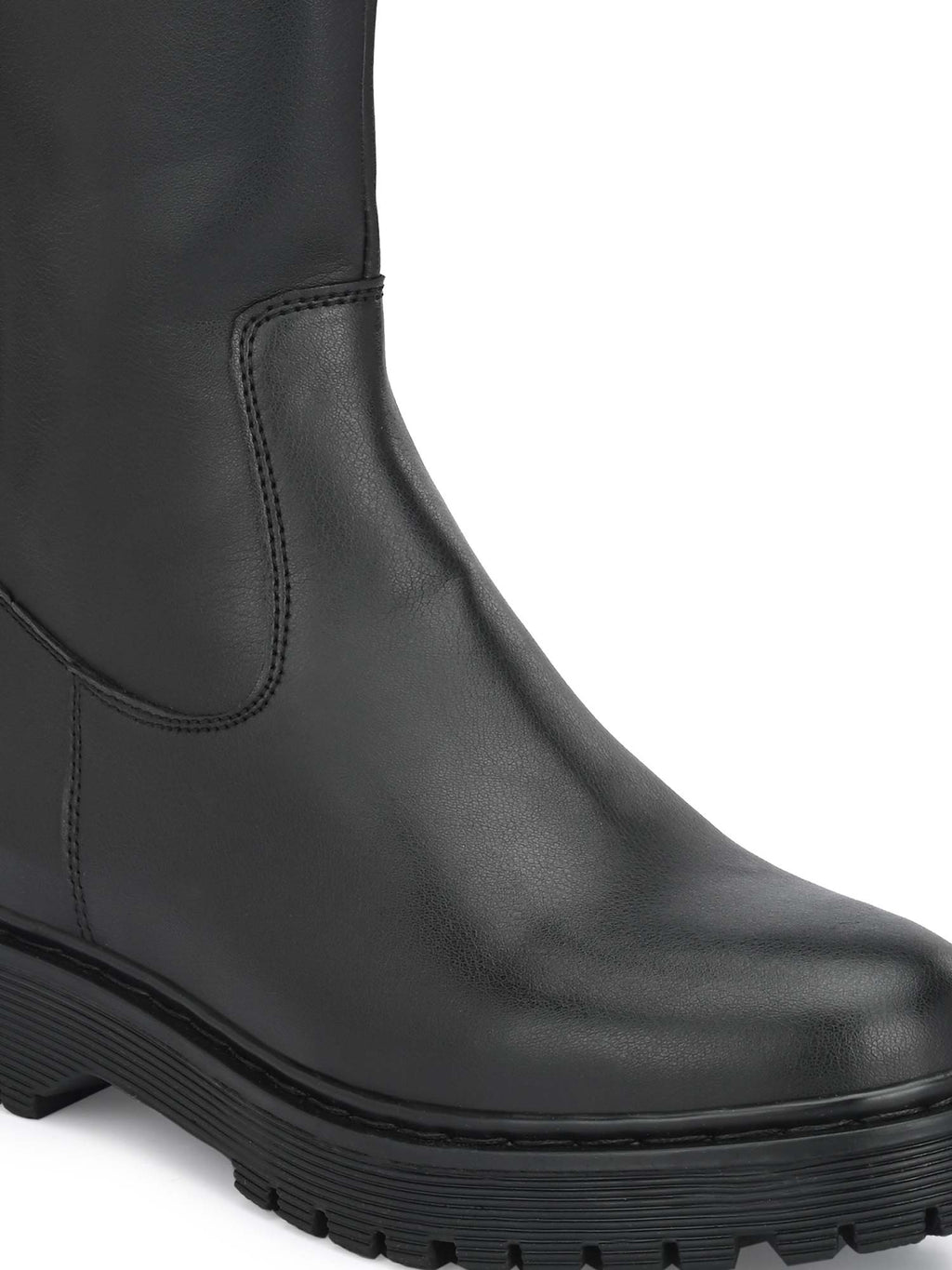 Black Solid Knee Boots | BT61 - view 8
