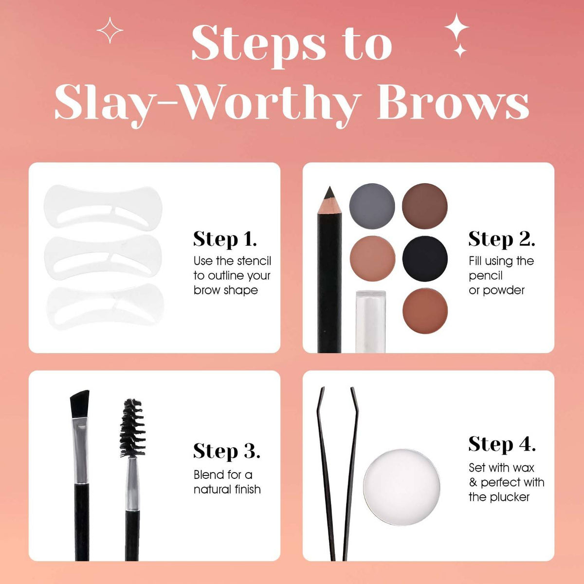 Eyebrow Palette Styling Kit | T32 - view 5