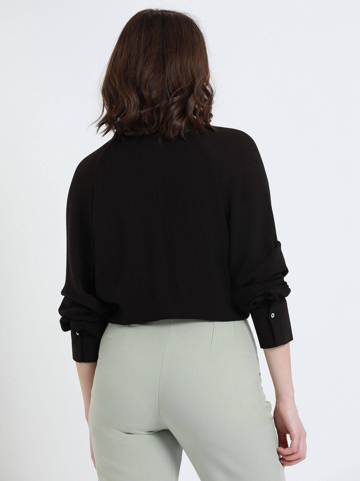 Rust Full Sleeves Oversized Solid Casual Shirt | S67 - view 23