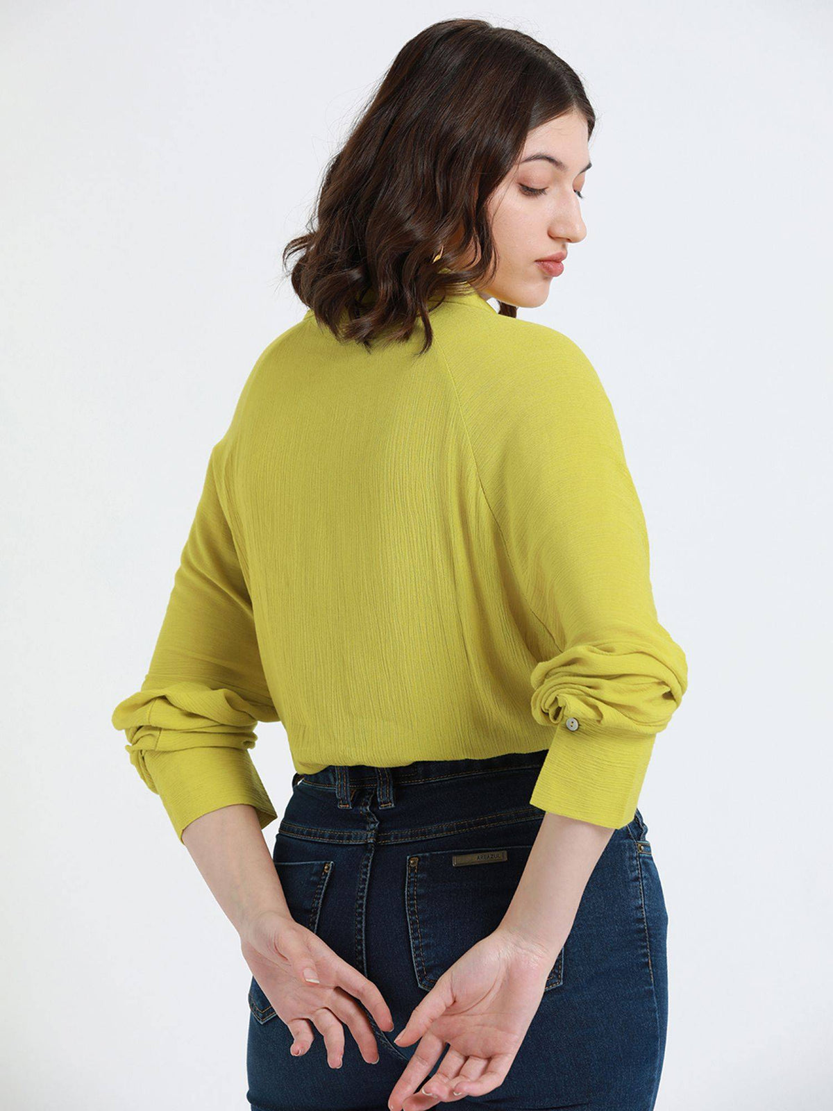 Rust Full Sleeves Oversized Solid Casual Shirt | S67 - view 8