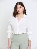 Rust Full Sleeves Oversized Solid Casual Shirt | S67 - view 16