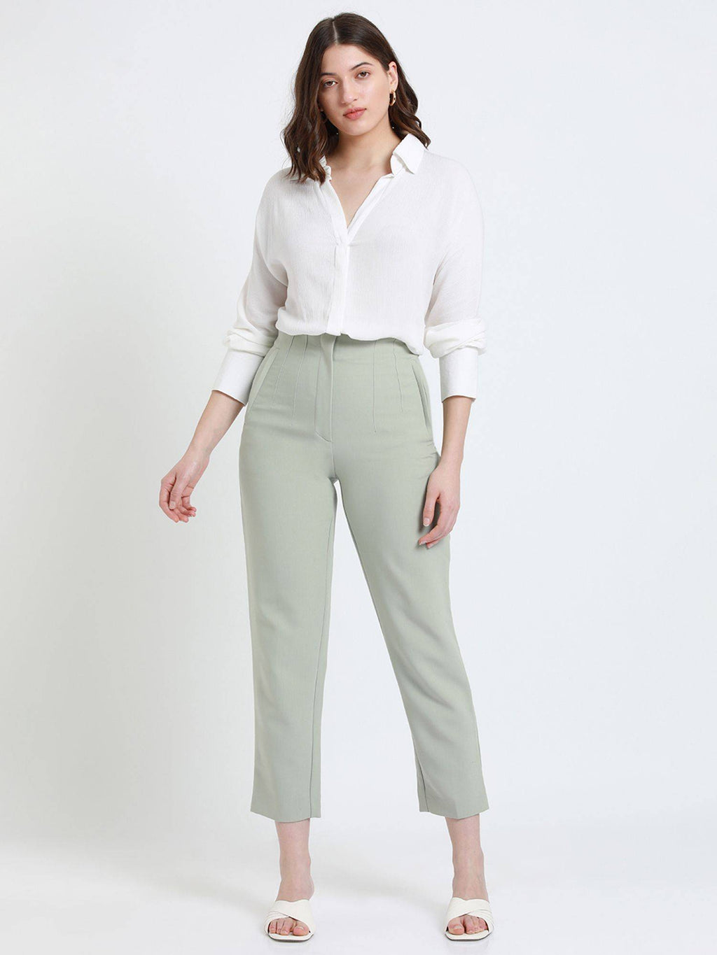 Rust Full Sleeves Oversized Solid Casual Shirt | S67 - view 20