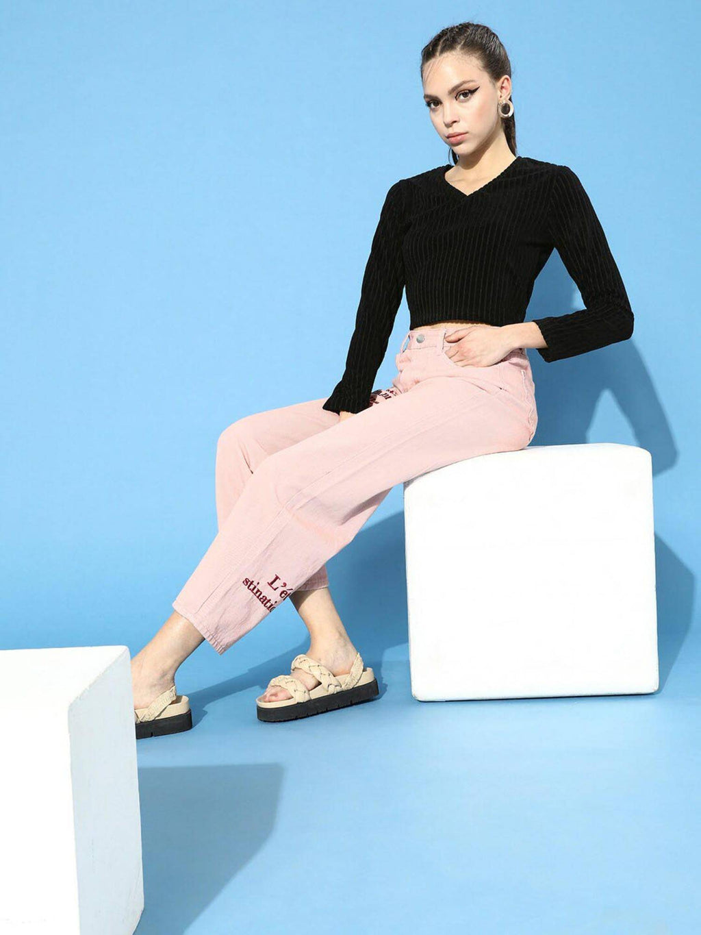Lavender Drop Needle Top | CT61 - view 7