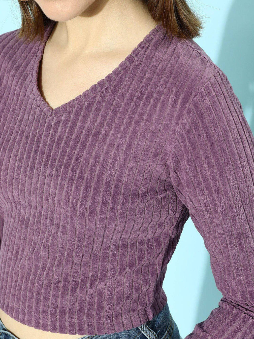 Lavender Drop Needle Top | CT61 - view 5