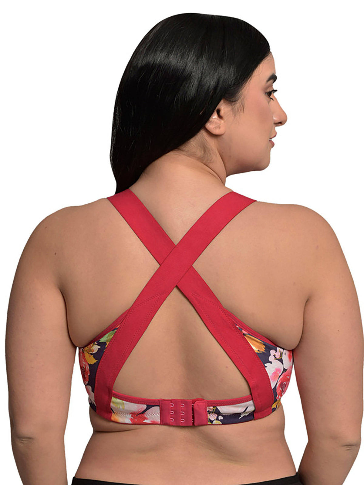 Organic Cotton Antimicrobial Medium Impact Plus Size Sports Bra | sb09 - view 5