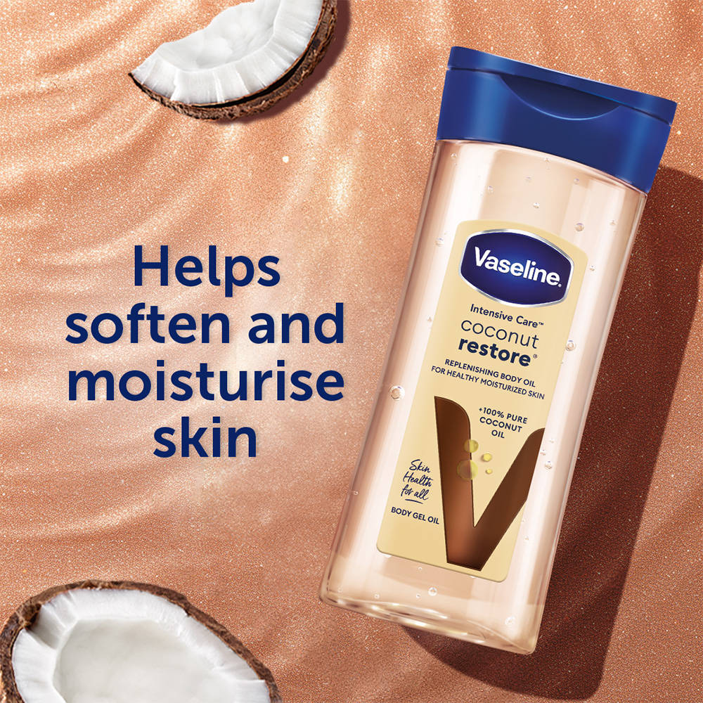 Coconut Restore Body Oil with Pure Coconut Oil & Shimmer Glow, For Dry Skin & Moisturizing | B20 - view 4