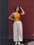 Red Zevar Pure Cotton Printed Halter Crop Top | CT61 - view 6