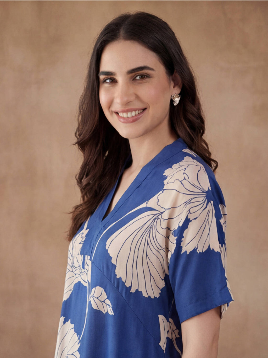 Black Viscose Rayon Floral Printed Kurta | U3S - view 14