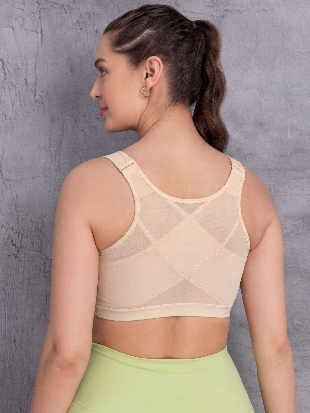 Posture Correcting Full Coverage Bra Nude | sb09 - view 4